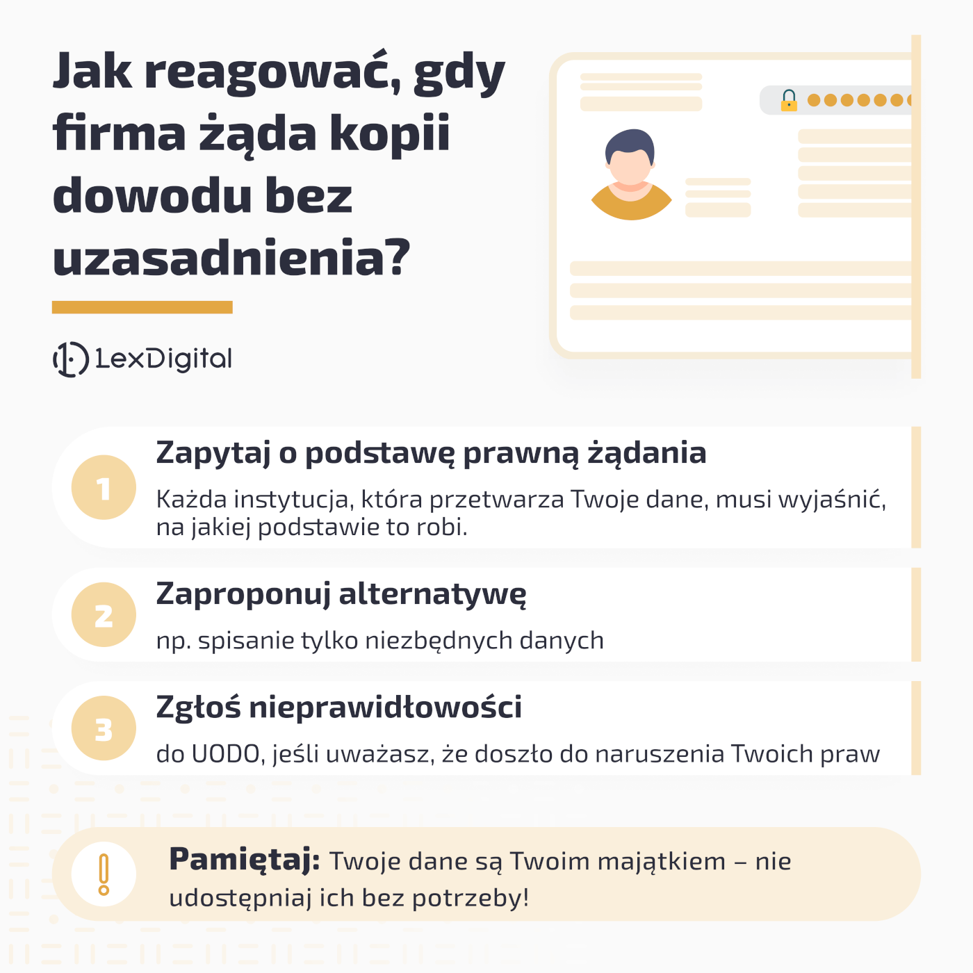 Jak reagować gdy firma żąda kopii dowodu bez uzasadnienia?