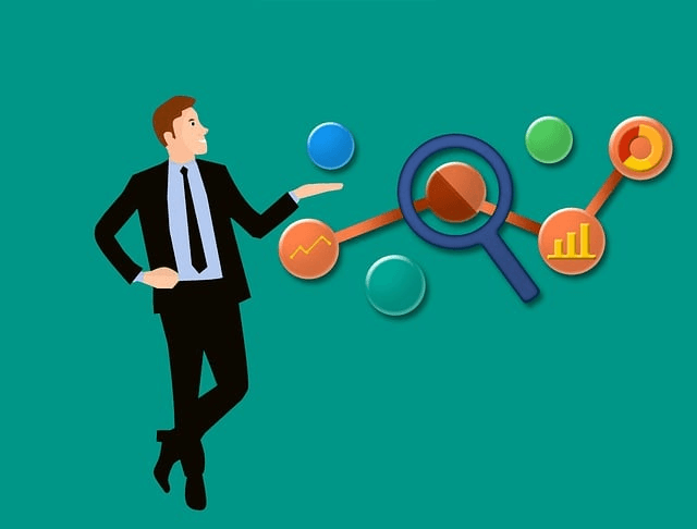 biznesmen, analiza, SEO